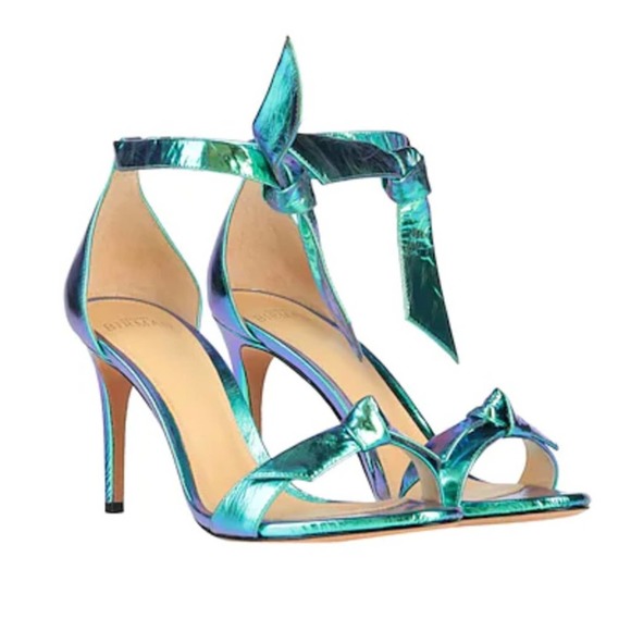 Alexandre Birman Shoes - Alexandre Birman Clarita 85 Ocean Iridescent Heels